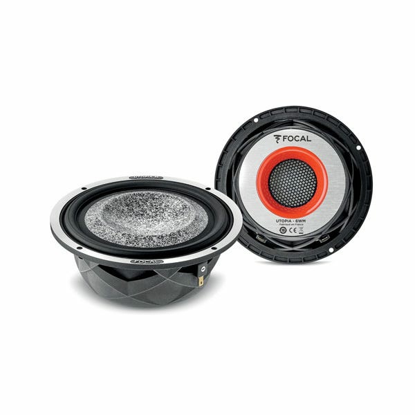 6Wm Utopia M 6.5 Inch Woofer Pair | Hi-Res Speakers Car Audio & Video Component Systems