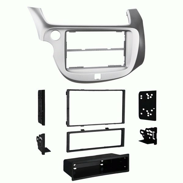 99-7877S Dash Kit For Honda Fit 09-13 Silver | Car Stereo Accessories Car Audio & Video Car Stereo Accessories