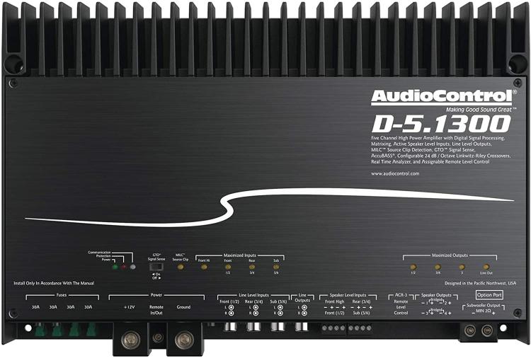 D-5.1300 High Power Dsp Multi-Channel Car Amplifier, Accubass Amp | Digital Sound Processors 5+ Channel Amps 5+ Channel Amps