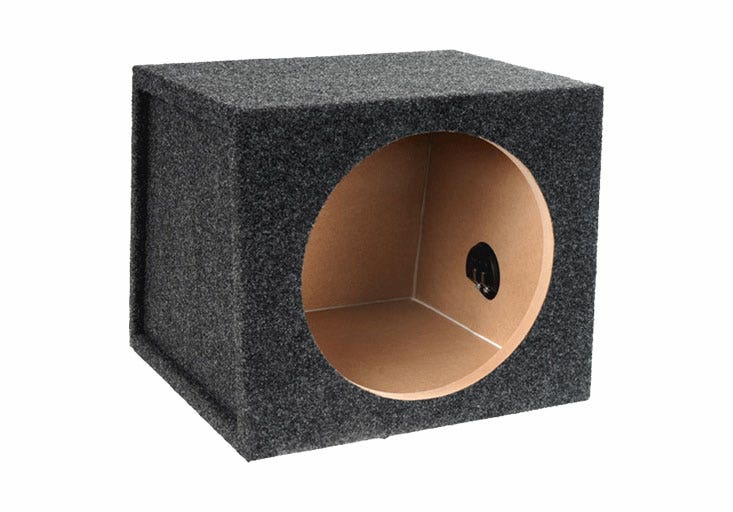 E12S 12" Single Sealed Subwoofer Enclosure | Unloaded Boxes Boxes & Enclosures Unloaded Boxes