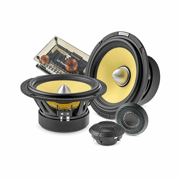 Es 165 Kx2E 6.5" 2-Way Component Speaker System With Frak Tweeters | Hi-Res Speakers Car Audio & Video Component Systems