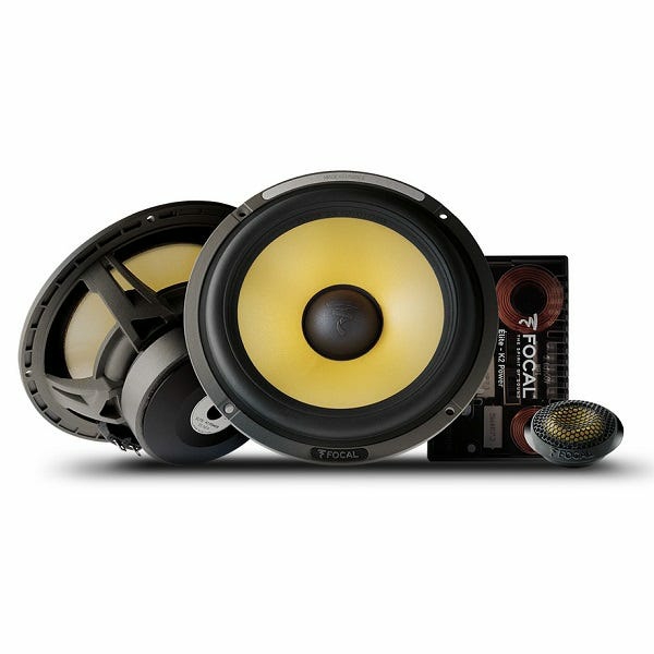 Es 165K 6.5" 2-Way Component Speaker Kit | Hi-Res Speakers Car Audio & Video Component Systems