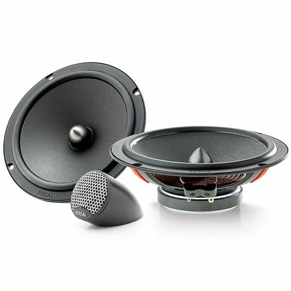 Isu 165 Universal Integration 6-1/2" 2-Way Component Speakers Kit | Hi-Res Speakers Car Audio & Video Component Systems