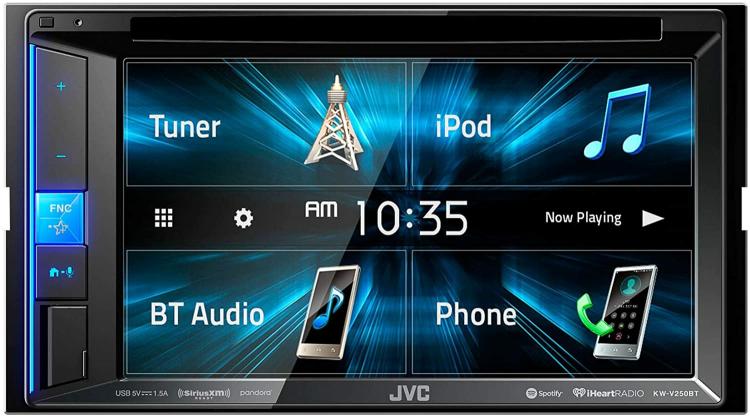 Kw-V250Bt 6.2" Car Stereo Multimedia Receiver 13-Band Eq Bluetooth Head Unit | Digital Media Receivers Car Audio & Video Digital Media Receivers