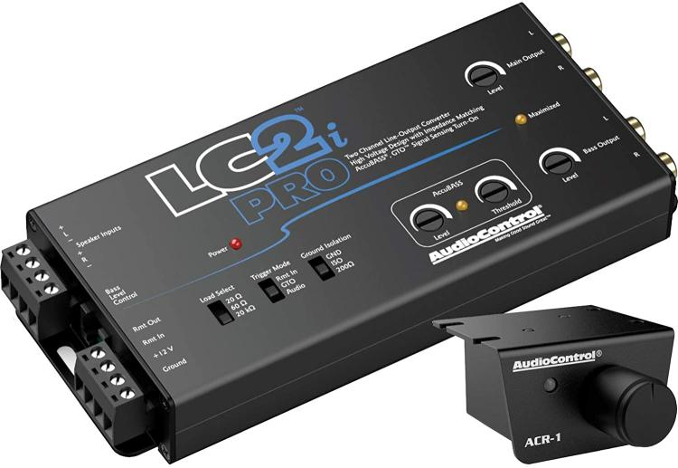 Lc2I Pro 2-Channel Line Output Converter With Acr-1 Bass Knob | Amplifier Installation Accessories Amplifier Installation Accessories Amplifier Installation Accessories