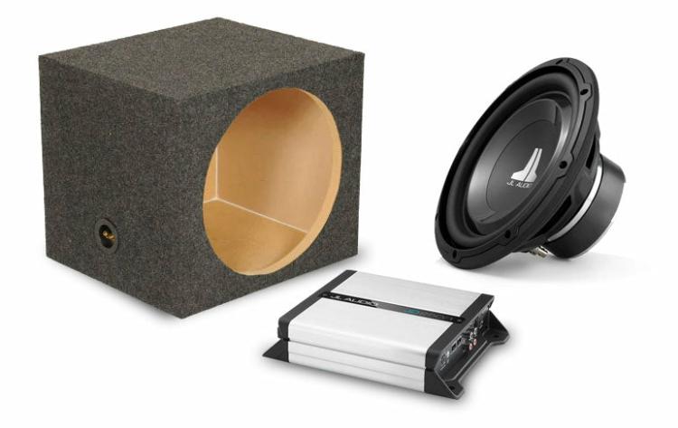 PPjla14 Single 12" Loaded Subwoofer Enclosure And Amp Package | Bass Packages Bass Packages Bass Packages