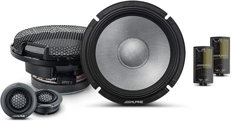 R-Series R2-S65C 6.5" 2-Way 300W Hires Component Car Audio Speaker System | Hi-Res Speakers Car Audio & Video Component Systems