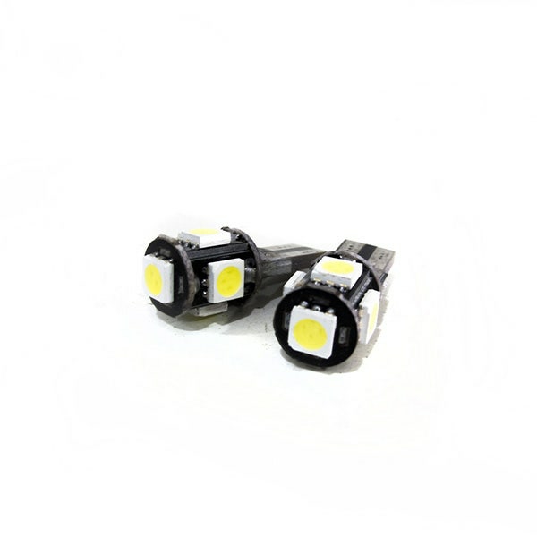 Rs-T10-5-5050Can-W T10/194 Base 5050 Canbus Led 5 Chip Bulbs White Pair | Bulbs Bulbs Bulbs