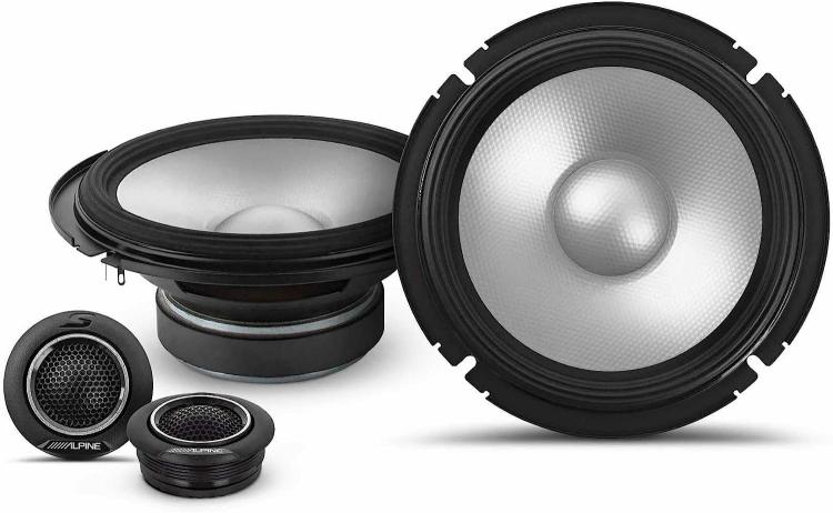 S2-S65C 6.5" S-Series Next-Gen Hi-Res Component Speaker Set | Hi-Res Speakers Car Audio & Video Full Range Speakers