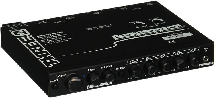 Three.2 In-Dash Equalizer/Crossover With Aux Inputs | Digital Sound Processors Car Audio & Video Digital Sound Processors